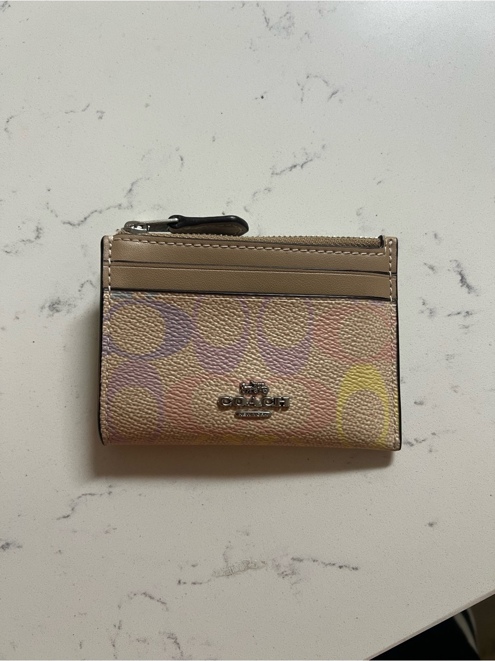 Coach Skinny Mini ID Case Pastel
